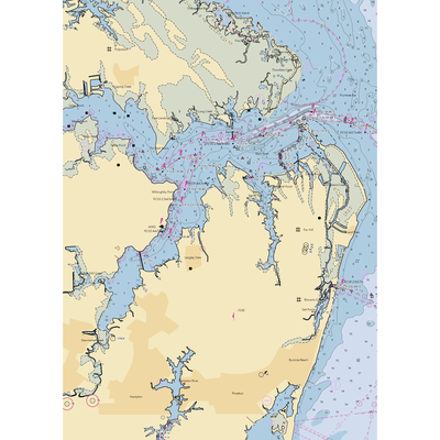 Langley Marina (Hampton, VA) NOAA Chart  Gaming Mouse Pad