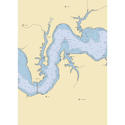 Ginney Point Marina (Hartfield, VA) NOAA Chart  Gaming Mouse Pad