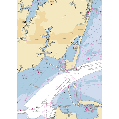 Safe Harbor Bluewater (Hampton, VA) NOAA Chart  Gaming Mouse Pad