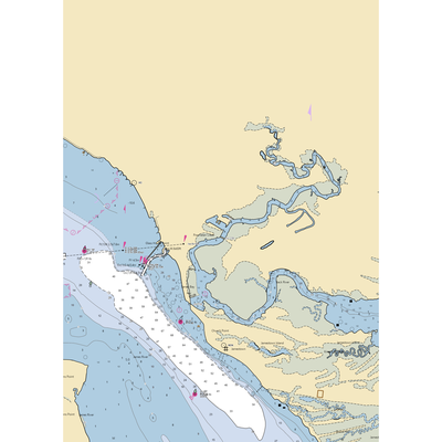 James City County Marina (Jamestown, VA) NOAA Chart  Gaming Mouse Pad