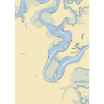 River's Rest Motel and Marina (Toano, VA) NOAA Chart  Gaming Mouse Pad