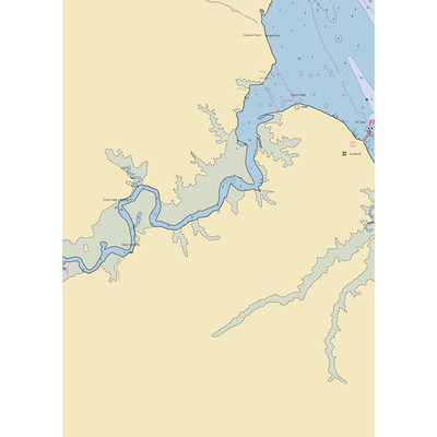 Surry Seafood Company Marina (Jamestown, VA) NOAA Chart  Gaming Mouse Pad