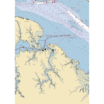 Rescue Yacht Basin (Rescue, VA) NOAA Chart  Gaming Mouse Pad