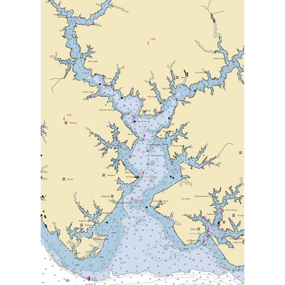 Yankee Point Marina (Kilmarnock, VA) NOAA Chart  Gaming Mouse Pad