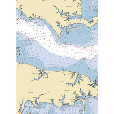 Regent Point Marina & Boatyard (Christchurch, VA) NOAA Chart  Gaming Mouse Pad