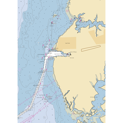 Cape Charles Yacht Center (Cape Charles, VA) NOAA Chart  Gaming Mouse Pad