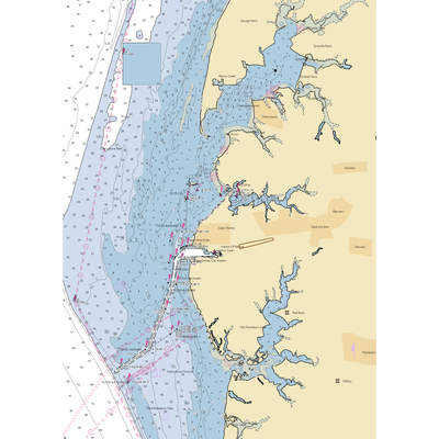 The Oyster Farm Marina at Kings Creek (Cheriton, VA) NOAA Chart  Gaming Mouse Pad