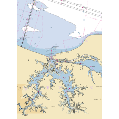 Lynnhaven Seafood Marina (Norfolk, VA) NOAA Chart  Gaming Mouse Pad