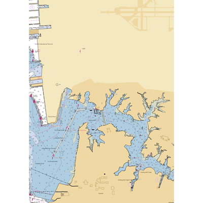 Norfolk Yacht and Country Club (Norfolk, VA) NOAA Chart  Gaming Mouse Pad