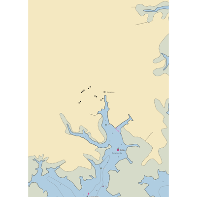 Germantown Bayside Marina NC (Scranton, NC) NOAA Chart  Gaming Mouse Pad