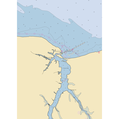 Hancock Marina (Cherry Point, NC) NOAA Chart  Gaming Mouse Pad