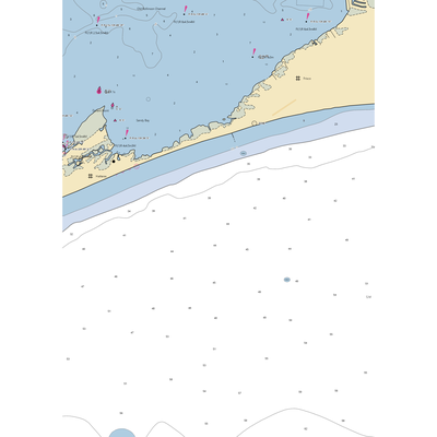 Hatteras Landing Marina (Frisco, NC) NOAA Chart  Gaming Mouse Pad