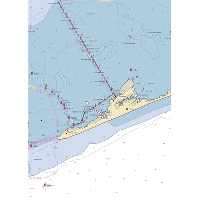 Hatteras Harbor Marina (Frisco, NC) NOAA Chart  Gaming Mouse Pad