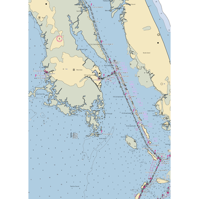 Thicket Lump Marina (Wanchese, NC) NOAA Chart  Gaming Mouse Pad