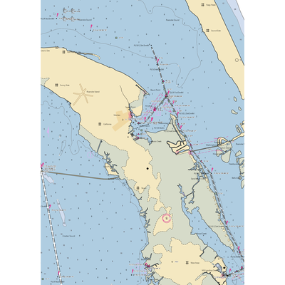 Marshes Light Marina (Manteo, NC) NOAA Chart  Gaming Mouse Pad