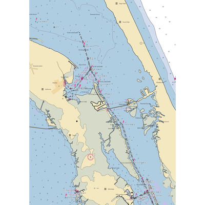 Pirates Cove Marina (Wanchese, NC) NOAA Chart  Gaming Mouse Pad