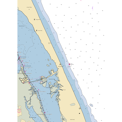 Miller's Waterfront Restaurant (Wanchese, NC) NOAA Chart  Gaming Mouse Pad