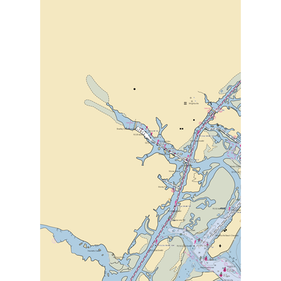 Bradley Creek Yacht Club (Wrightsville Beach, NC) NOAA Chart  Gaming Mouse Pad