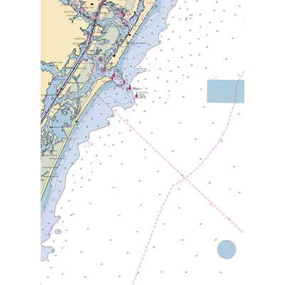 Masonboro Yacht Club & Marina (Wilmington, NC) NOAA Chart  Gaming Mouse Pad