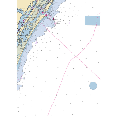 Tangle Oaks Yacht Club (Wilmington, NC) NOAA Chart  Gaming Mouse Pad