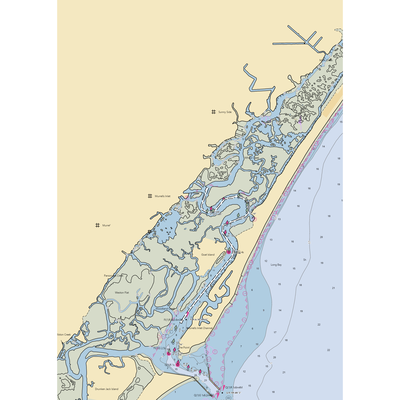 Crazy Sister Marina (Murrells Inlet, SC) NOAA Chart  Gaming Mouse Pad