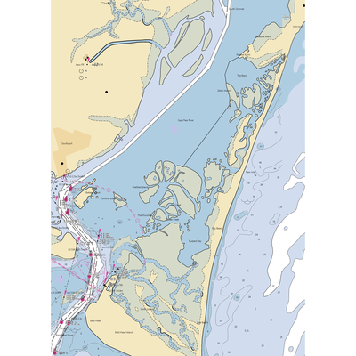 Southport City Free Dock (Wilmington, NC) NOAA Chart  Gaming Mouse Pad