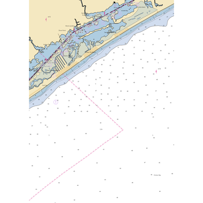 Topsail Island Marina (Holly Ridge, NC) NOAA Chart  Gaming Mouse Pad