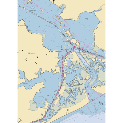 New River Marina (Sneads Ferry, NC) NOAA Chart  Gaming Mouse Pad