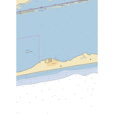 Homer's Point Marina & Seafood (Emerald Isle, NC) NOAA Chart  Gaming Mouse Pad