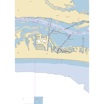 Fisherman's Inn Marina (Morehead City, NC) NOAA Chart  Gaming Mouse Pad