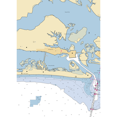 Russell Yachts (Atlantic Beach, NC) NOAA Chart  Gaming Mouse Pad