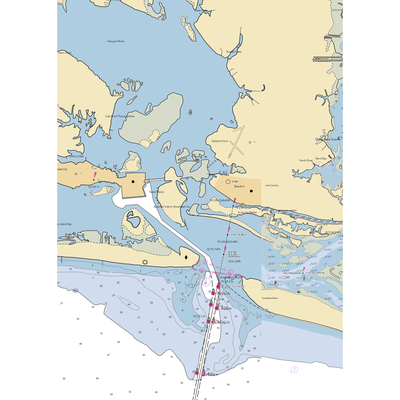 Beaufort Docks (Beaufort, NC) NOAA Chart  Gaming Mouse Pad