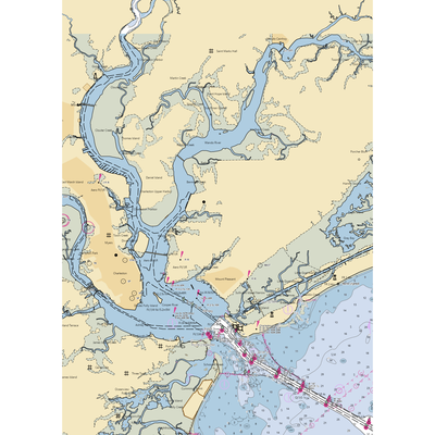 Hobcaw Creek Community Dock (Charleston, SC) NOAA Chart  Gaming Mouse Pad