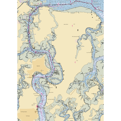 Marsh Harbor Boatworks (Beaufort, SC) NOAA Chart  Gaming Mouse Pad