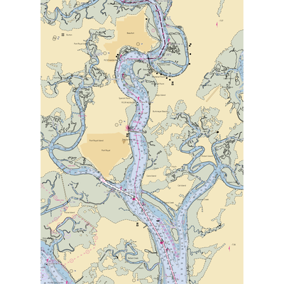 Safe Harbor Port Royal Landing (Port Royal, SC) NOAA Chart  Gaming Mouse Pad