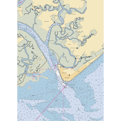 Edisto Island Marina (Edisto Island, SC) NOAA Chart  Gaming Mouse Pad