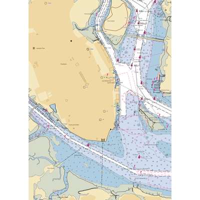 Ripley Light Yacht Club (Charleston, SC) NOAA Chart  Gaming Mouse Pad