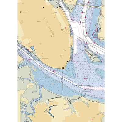 Ripley Light Marina (Charleston, SC) NOAA Chart  Gaming Mouse Pad