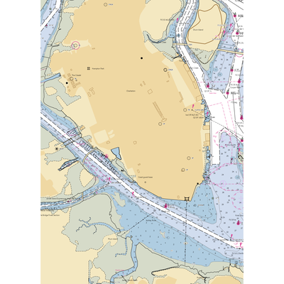 Charleston Yacht Club (Charleston, SC) NOAA Chart  Gaming Mouse Pad