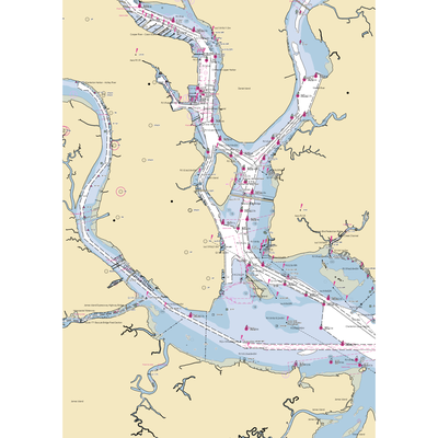 Charleston Maritime Center (Charleston, SC) NOAA Chart  Gaming Mouse Pad