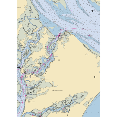 Safe Harbor Skull Creek (Hilton Head Island, SC) NOAA Chart  Gaming Mouse Pad