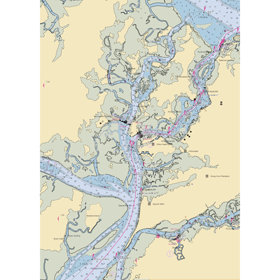 Hilton Head Harbor RV Resort & Marina (Hilton Head Island, SC) NOAA Chart  Gaming Mouse Pad