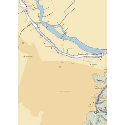 Savannah City Docks (Pooler, GA) NOAA Chart  Gaming Mouse Pad