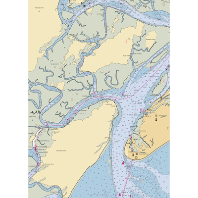 HP Boat Club (Daufuskie Island, SC) NOAA Chart  Gaming Mouse Pad