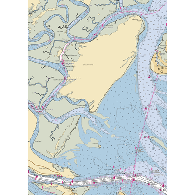 Bloody Point Resort Docks (Tybee Island, GA) NOAA Chart  Gaming Mouse Pad