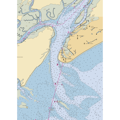 South Beach Marina (Daufuskie Island, SC) NOAA Chart  Gaming Mouse Pad