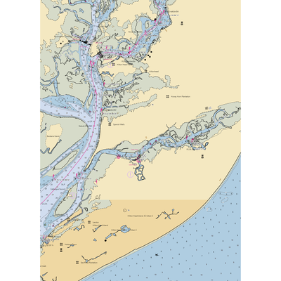 Broad Creek Marina (Hilton Head Island, SC) NOAA Chart  Gaming Mouse Pad