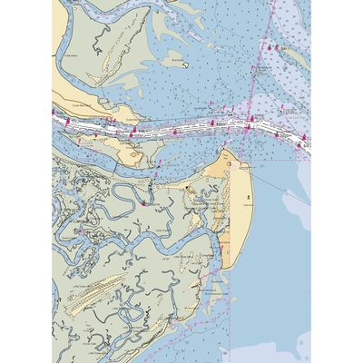 The Original Crab Shack (Tybee Island, GA) NOAA Chart  Gaming Mouse Pad