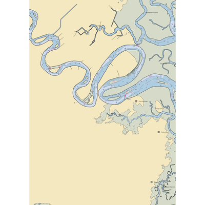 Fort McAllister Marina (Savannah, GA) NOAA Chart  Gaming Mouse Pad