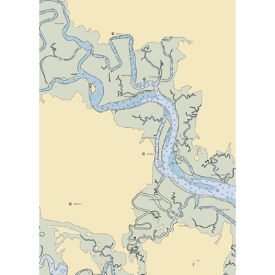 Sunbury Crab Company Restaurant and Marina (Midway, GA) NOAA Chart  Gaming Mouse Pad